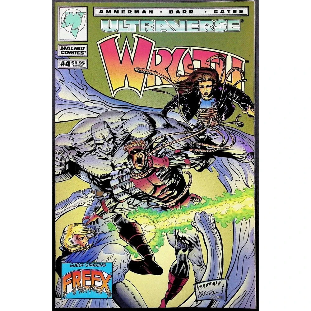 Wrath #1-5 Complete Set‎ Malibu Ultraverse 1994 Mantra Freex Guest Appearances